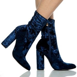 Brand New Velvet Booties